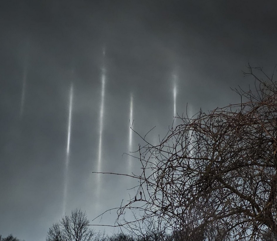 Gaismas stabi Bolderājā 2026. gada februārī.