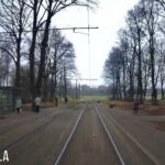 11. tramvajs pieturā Rusova iela/VID Rīgā