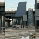 Jaunu konstrukciju uzstādīšana gājēju ērtībām pie Zemitāna tilta Rīgā